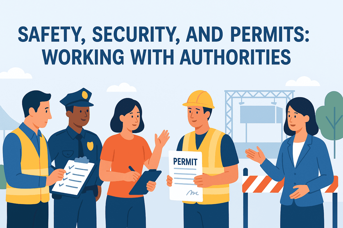 SAFETY, SECURITY, AND PERMITS: WORKING WITH AUTHORITIES